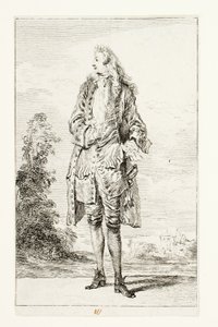 Gentleman, Hand in Vest by Jean Antoine Watteau