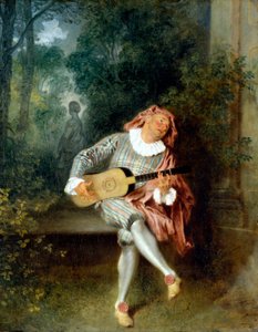 Mezzetin by Jean Antoine Watteau