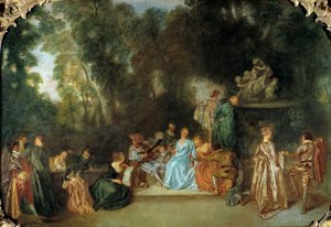Recreation Galante by Jean Antoine Watteau