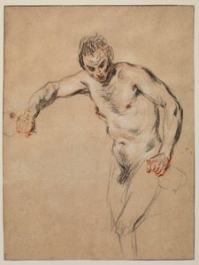 Satyr Pouring Wine by Jean Antoine Watteau