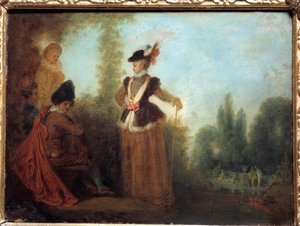 The adventurer by Jean Antoine Watteau