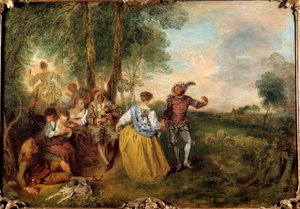 The Shepherds by Jean Antoine Watteau