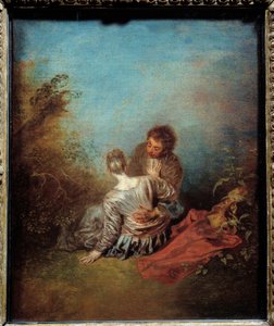 The wrong step by Jean Antoine Watteau