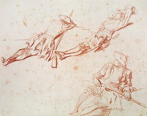 Three Resting Soldiers, 1709