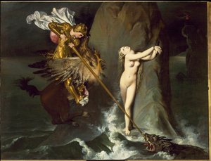 Angelica is Liberated by Roger by Jean Auguste Dominique Ingres