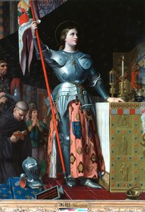 Joan of Arc at the Coronation of Charles VII in the Cathedral at Reims