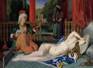 Odalisque with Slave by Jean Auguste Dominique Ingres