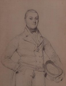 Portrait of Admiral Sir Fleetwood Broughton Reynolds Pellew (1789-1861) by Jean Auguste Dominique Ingres