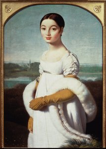 Portrait of Mademoiselle Caroline Riviere by Jean Auguste Dominique Ingres