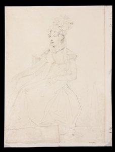 Portrait of Queen Caroline Murat by Jean Auguste Dominique Ingres
