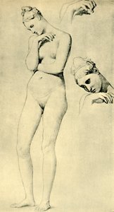 Studies for the Figure of Stratonice by Jean Auguste Dominique Ingres