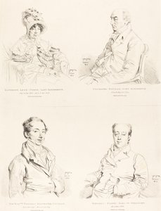 Sylvester (Douglas) Lord Glenbervie; Katherine Anne (North) Glenbervie; Frederic (North) Earl of Guilford; Frederic Sylvester Douglas by Jean Auguste Dominique Ingres