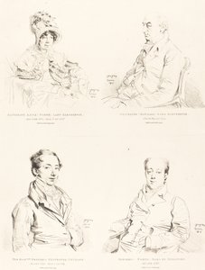 Sylvester (Douglas) Lord Glenbervie; Katherine Anne (North) Glenbervie; Frederic (North) Earl of Guilford; Frederic Sylvester Douglas by Jean Auguste Dominique Ingres