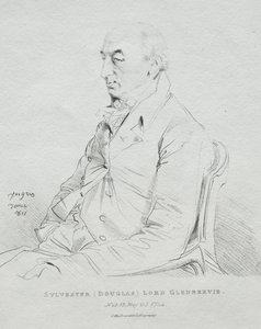 Sylvester Lord Glenbervie, 1815 by Jean Auguste Dominique Ingres
