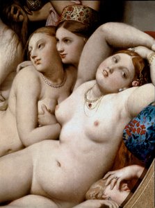 The Turkish Bath (detail) by Jean Auguste Dominique Ingres