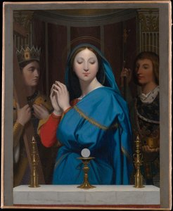 The Virgin Adoring the Host by Jean Auguste Dominique Ingres