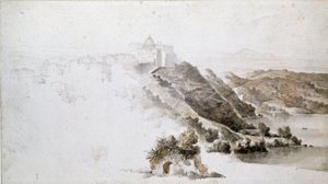 View of Tivoli by Jean Auguste Dominique Ingres