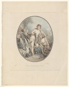 Leda and the Swan by Jean Augustin Léveillé
