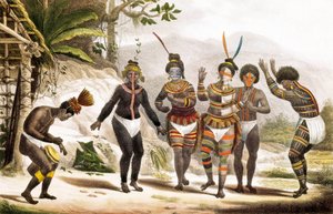 San Jose Mission: Dancing South American Indians, Brazil