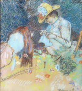 Madame Guillaumin Sewing