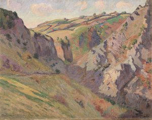 The Caverns of Prunal near Pontgibaud, Auvergne by Jean Baptiste Armand Guillaumin