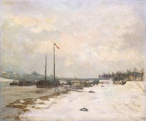 The Quay of the Seine in the Environs of Paris by Jean Baptiste Armand Guillaumin