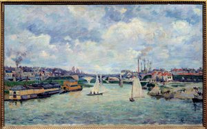 The Port of Charenton by Jean Baptiste Armand Guillaumin