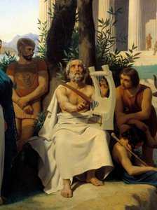 Homer, Greek Poet of the 9th Century BC (detail) by Jean Baptiste Auguste Leloir