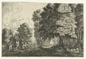 Shepherd by a Forest Edge by Jean Baptiste Bonnecroy