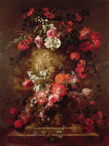 Flowers Round a Huge Urn