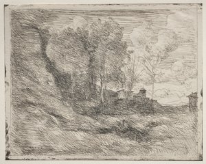A Souvenir of Ostia, Original Impression 1855, Printed in 1921