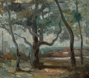 The Great Tree (Study) by Jean Baptiste Camille Corot