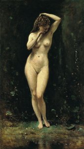 Diana Bathing the Fountain by Jean Baptiste Camille Corot