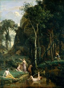 Diana and Actaeon by Jean Baptiste Camille Corot