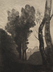 Environs of Rome by Jean Baptiste Camille Corot