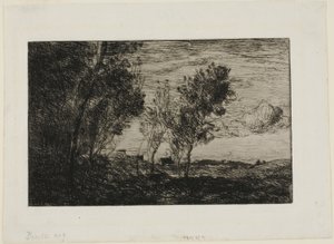 In the Dunes: Souvenir of the Woods of the Hague by Jean Baptiste Camille Corot