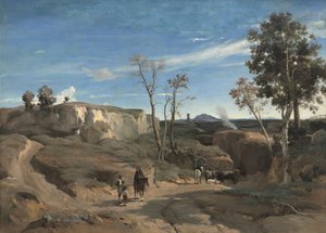 La Cervara, the Roman Campagna by Jean Baptiste Camille Corot