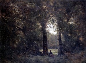 La cleriere, Souvenir of the City of Avray by Jean Baptiste Camille Corot