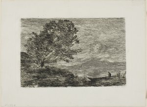 Lake in the Tyrol by Jean Baptiste Camille Corot