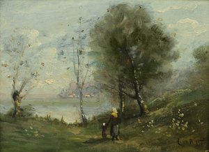 Landscape by Jean Baptiste Camille Corot