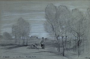 Landscape, 1864 by Jean Baptiste Camille Corot