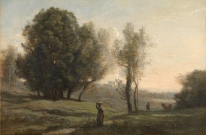 Landscape. Around 1872 by Jean Baptiste Camille Corot