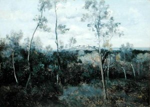 Le Mont Valerian by Jean Baptiste Camille Corot