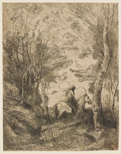 The Large Rider in the Woods