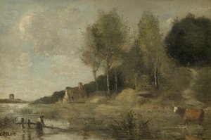 Marsh at Boves, Near Amiens by Jean Baptiste Camille Corot