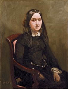 Mme Bison by Jean Baptiste Camille Corot
