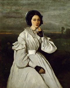 Portrait of Claire Sennegon by Jean Baptiste Camille Corot