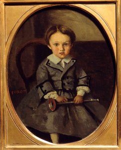 Portrait of Maurice Robert (1853-1925), son of Francois Robert, friend of Corot by Jean Baptiste Camille Corot