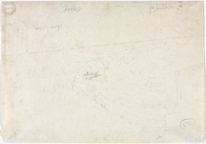 Sketch for a Landscape (verso) by Jean Baptiste Camille Corot
