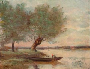 The Boatman, 1806-1875 by Jean Baptiste Camille Corot